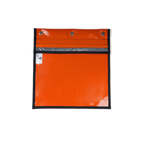 A4 PVC Document Pouch with Landscape Orientation [Colour: Orange]